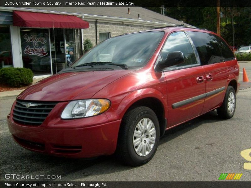 Inferno Red Pearl / Medium Slate Gray 2006 Chrysler Town & Country