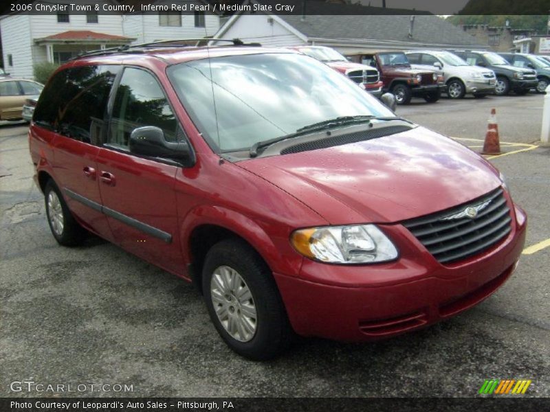 Inferno Red Pearl / Medium Slate Gray 2006 Chrysler Town & Country