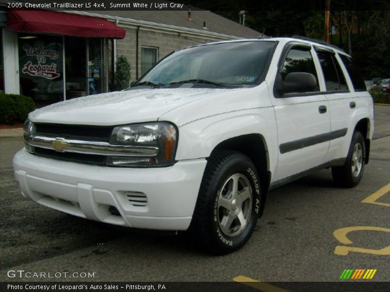 Summit White / Light Gray 2005 Chevrolet TrailBlazer LS 4x4
