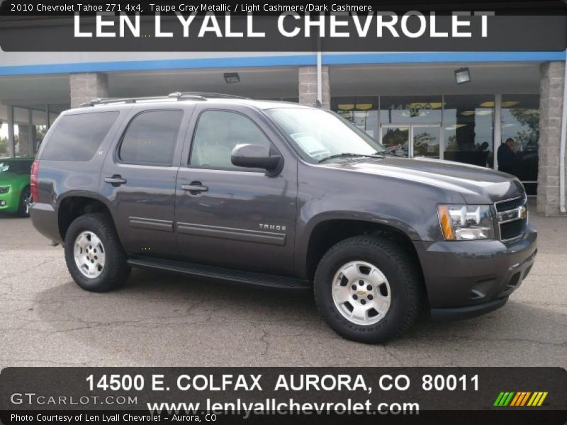Taupe Gray Metallic / Light Cashmere/Dark Cashmere 2010 Chevrolet Tahoe Z71 4x4