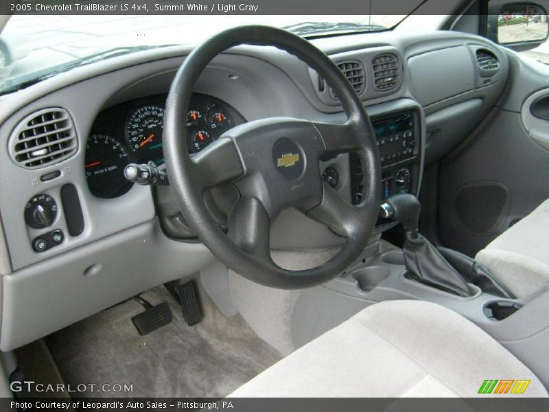 Summit White / Light Gray 2005 Chevrolet TrailBlazer LS 4x4