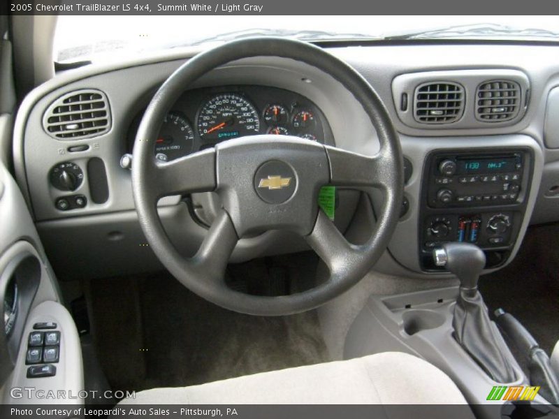 Summit White / Light Gray 2005 Chevrolet TrailBlazer LS 4x4