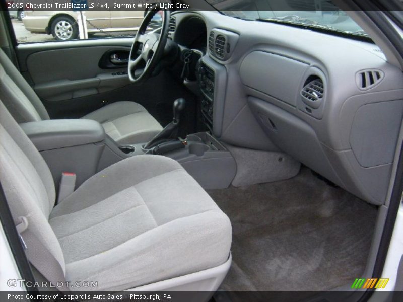 Summit White / Light Gray 2005 Chevrolet TrailBlazer LS 4x4