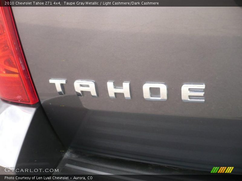 Taupe Gray Metallic / Light Cashmere/Dark Cashmere 2010 Chevrolet Tahoe Z71 4x4