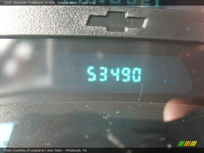 Summit White / Light Gray 2005 Chevrolet TrailBlazer LS 4x4