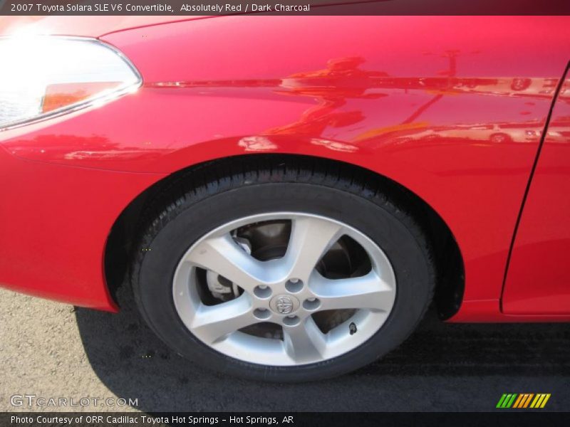 Absolutely Red / Dark Charcoal 2007 Toyota Solara SLE V6 Convertible