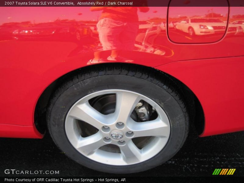 Absolutely Red / Dark Charcoal 2007 Toyota Solara SLE V6 Convertible