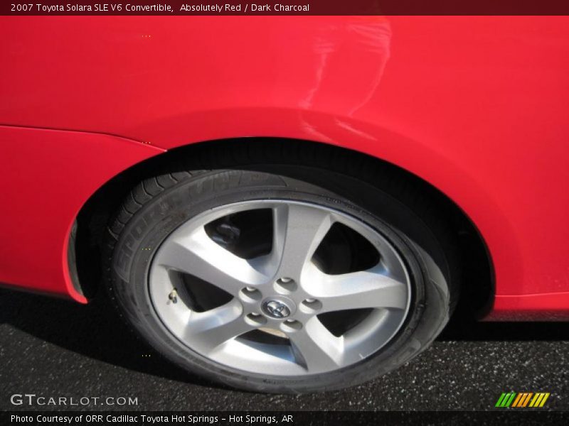 Absolutely Red / Dark Charcoal 2007 Toyota Solara SLE V6 Convertible