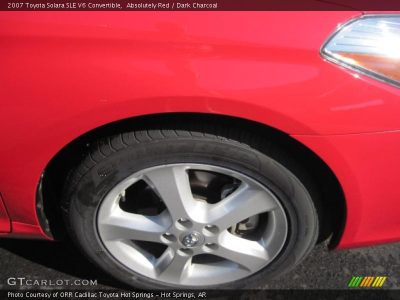 Absolutely Red / Dark Charcoal 2007 Toyota Solara SLE V6 Convertible