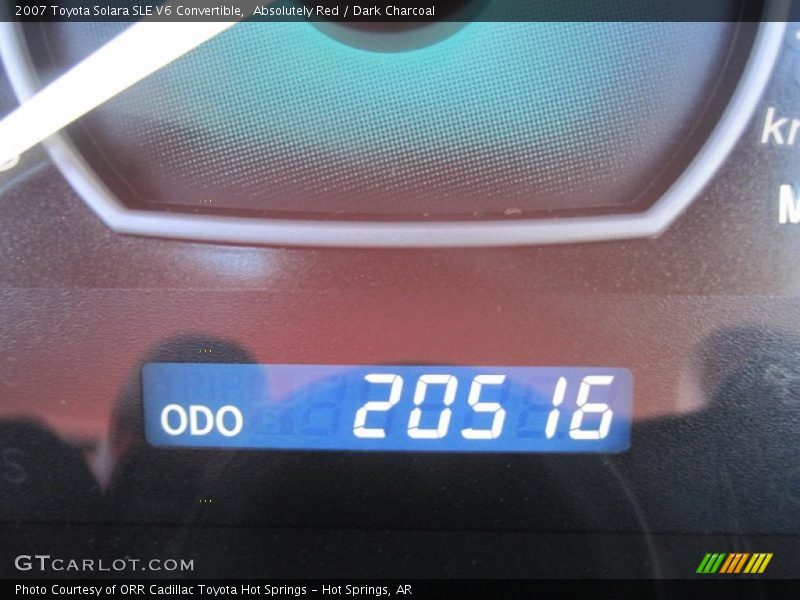 Absolutely Red / Dark Charcoal 2007 Toyota Solara SLE V6 Convertible