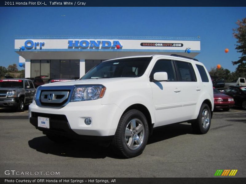 Taffeta White / Gray 2011 Honda Pilot EX-L