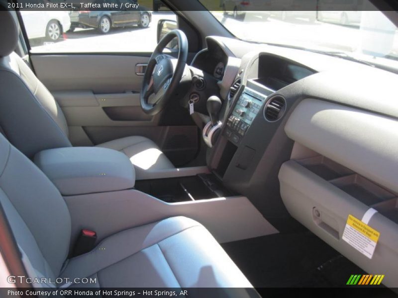 Taffeta White / Gray 2011 Honda Pilot EX-L