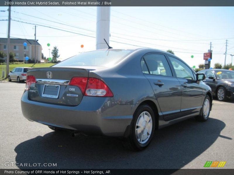 Polished Metal Metallic / Blue 2009 Honda Civic Hybrid Sedan
