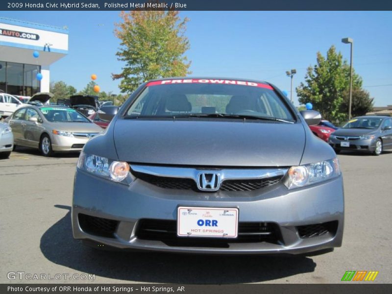Polished Metal Metallic / Blue 2009 Honda Civic Hybrid Sedan