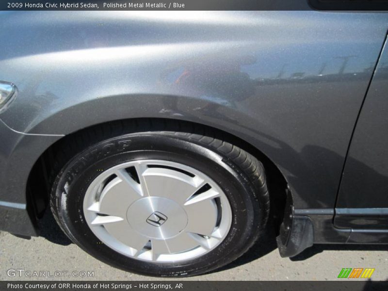 Polished Metal Metallic / Blue 2009 Honda Civic Hybrid Sedan