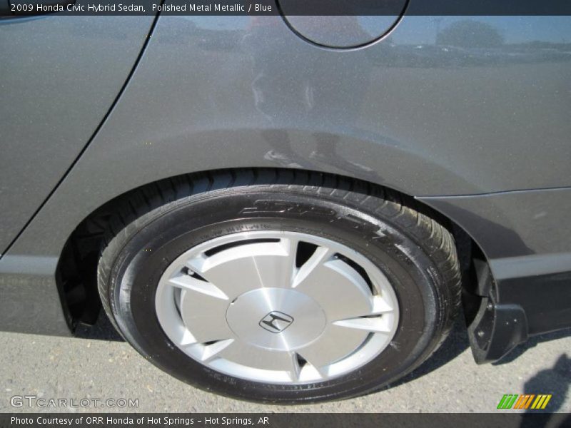 Polished Metal Metallic / Blue 2009 Honda Civic Hybrid Sedan