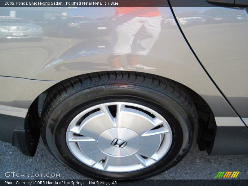 Polished Metal Metallic / Blue 2009 Honda Civic Hybrid Sedan