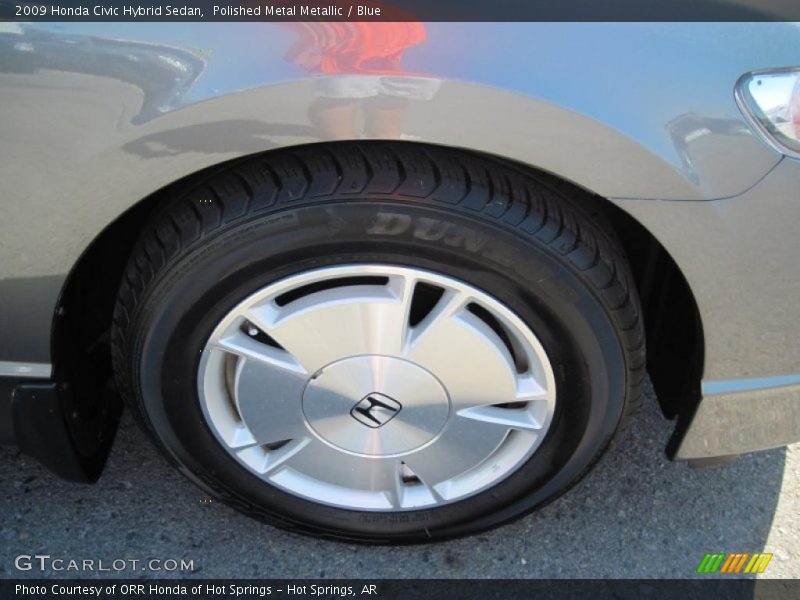 Polished Metal Metallic / Blue 2009 Honda Civic Hybrid Sedan