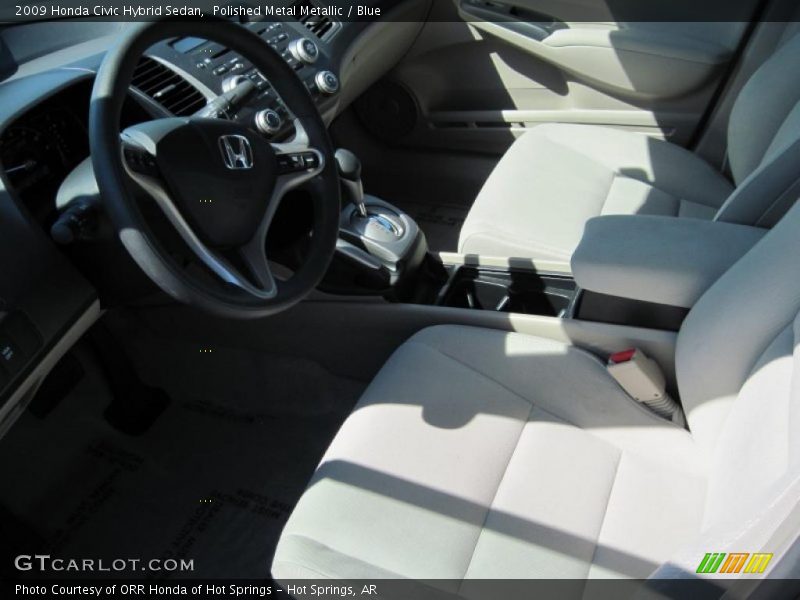 Polished Metal Metallic / Blue 2009 Honda Civic Hybrid Sedan