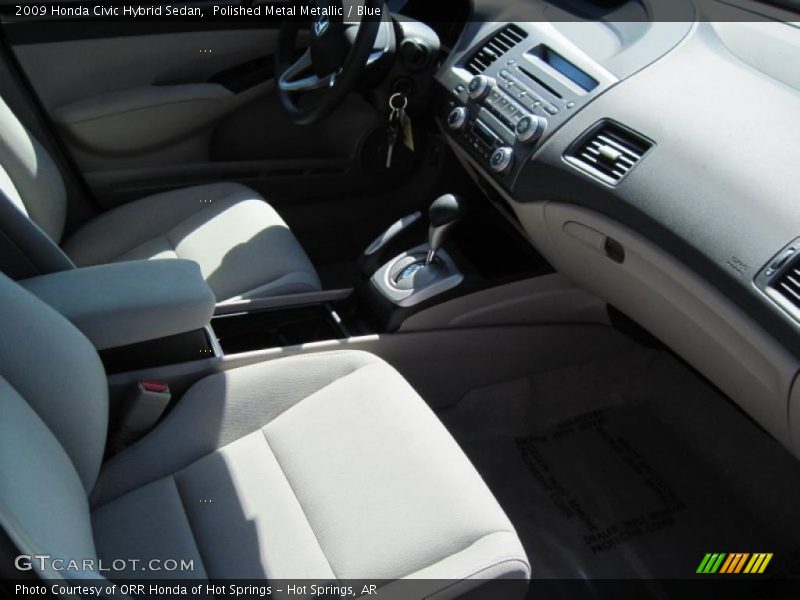 Polished Metal Metallic / Blue 2009 Honda Civic Hybrid Sedan
