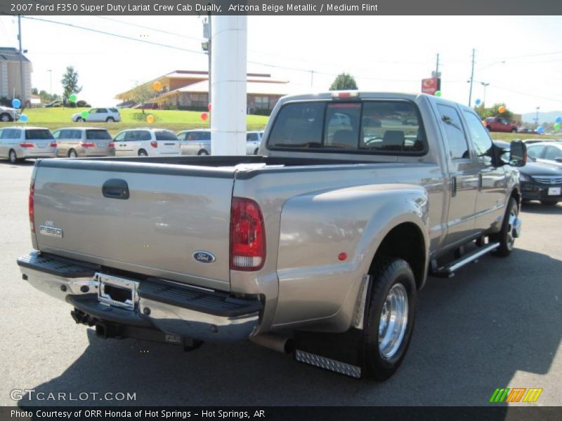 Arizona Beige Metallic / Medium Flint 2007 Ford F350 Super Duty Lariat Crew Cab Dually