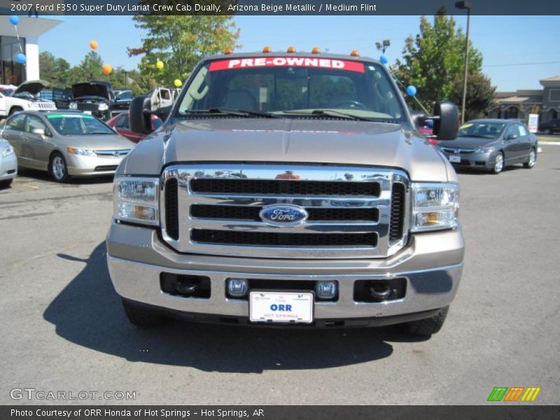 Arizona Beige Metallic / Medium Flint 2007 Ford F350 Super Duty Lariat Crew Cab Dually