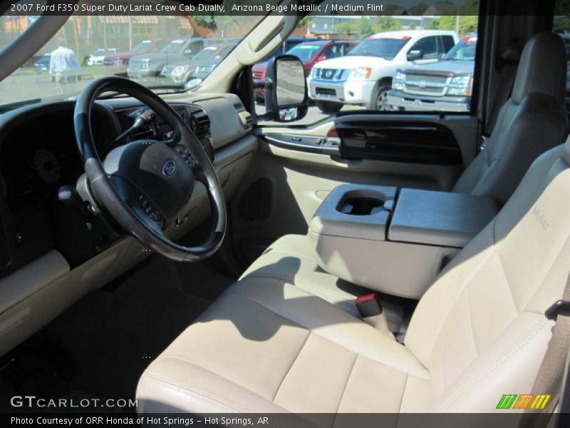 Arizona Beige Metallic / Medium Flint 2007 Ford F350 Super Duty Lariat Crew Cab Dually