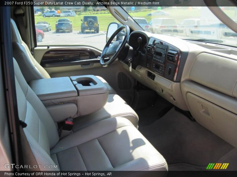 Arizona Beige Metallic / Medium Flint 2007 Ford F350 Super Duty Lariat Crew Cab Dually