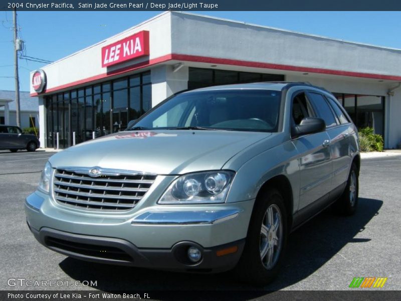 Satin Jade Green Pearl / Deep Jade/Light Taupe 2004 Chrysler Pacifica