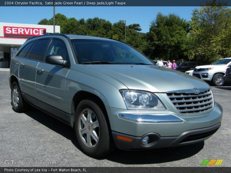 Satin Jade Green Pearl / Deep Jade/Light Taupe 2004 Chrysler Pacifica