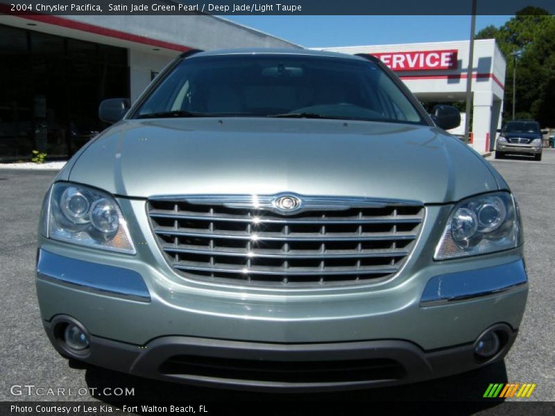 Satin Jade Green Pearl / Deep Jade/Light Taupe 2004 Chrysler Pacifica