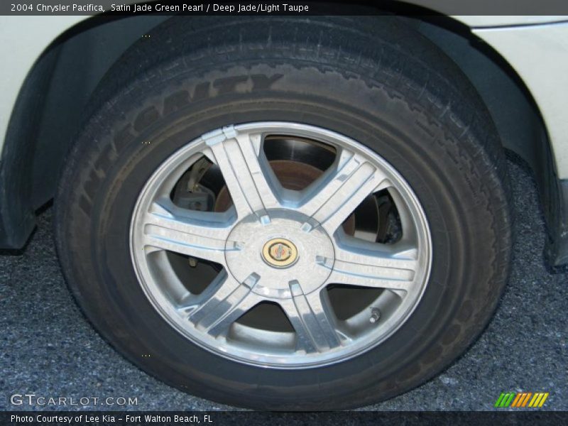 Satin Jade Green Pearl / Deep Jade/Light Taupe 2004 Chrysler Pacifica