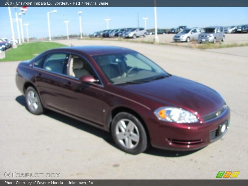 Bordeaux Red / Neutral Beige 2007 Chevrolet Impala LS