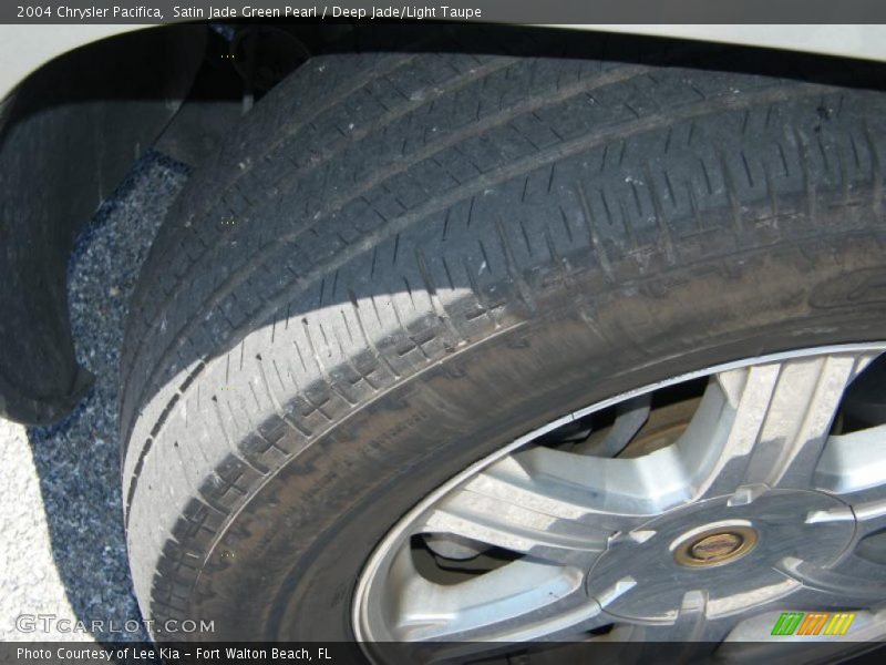 Satin Jade Green Pearl / Deep Jade/Light Taupe 2004 Chrysler Pacifica