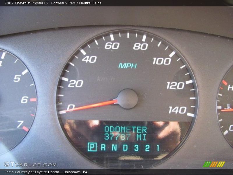 Bordeaux Red / Neutral Beige 2007 Chevrolet Impala LS