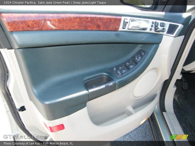 Satin Jade Green Pearl / Deep Jade/Light Taupe 2004 Chrysler Pacifica