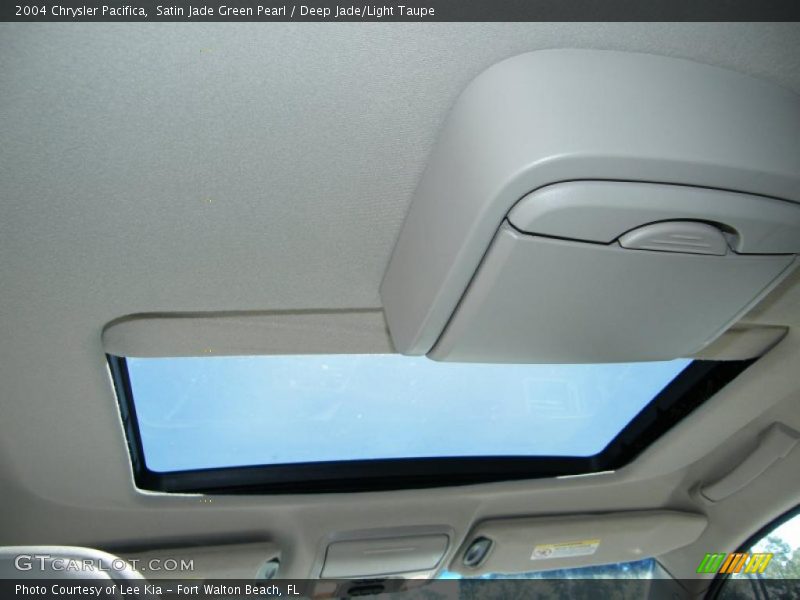 Satin Jade Green Pearl / Deep Jade/Light Taupe 2004 Chrysler Pacifica