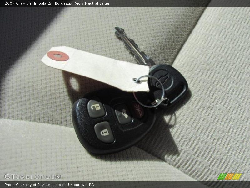 Bordeaux Red / Neutral Beige 2007 Chevrolet Impala LS