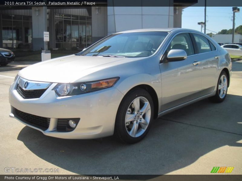 Palladium Metallic / Taupe 2010 Acura TSX Sedan