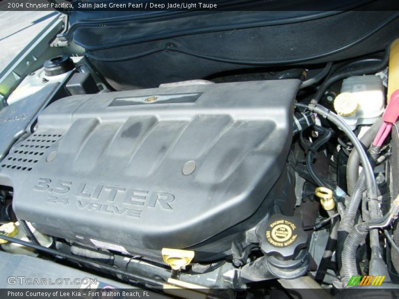 Satin Jade Green Pearl / Deep Jade/Light Taupe 2004 Chrysler Pacifica