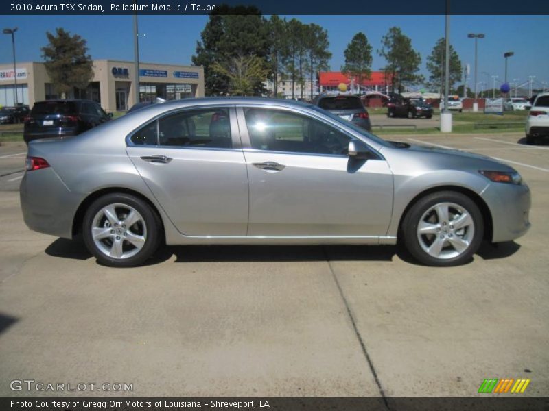 Palladium Metallic / Taupe 2010 Acura TSX Sedan