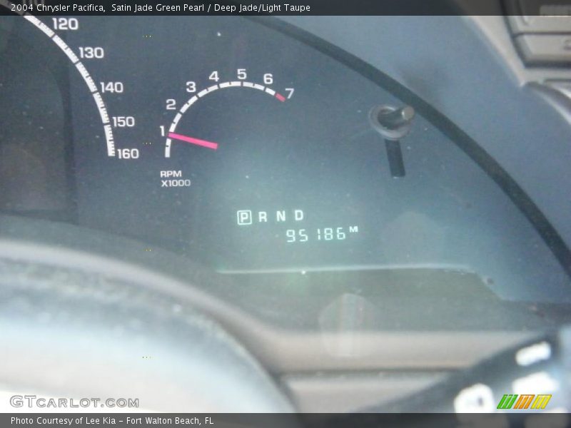 Satin Jade Green Pearl / Deep Jade/Light Taupe 2004 Chrysler Pacifica