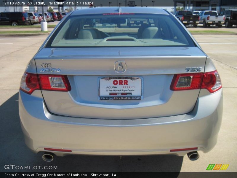 Palladium Metallic / Taupe 2010 Acura TSX Sedan