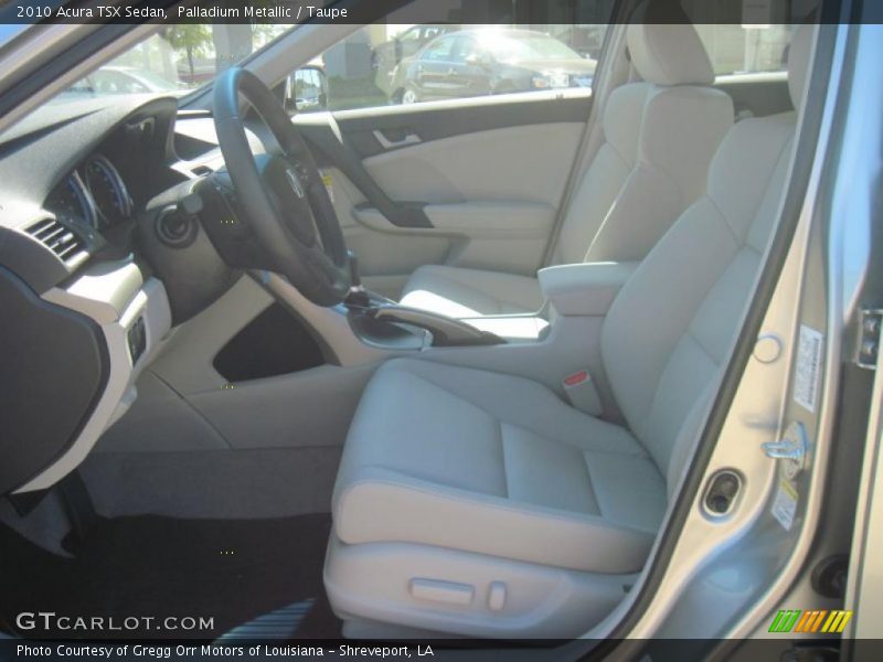 Palladium Metallic / Taupe 2010 Acura TSX Sedan