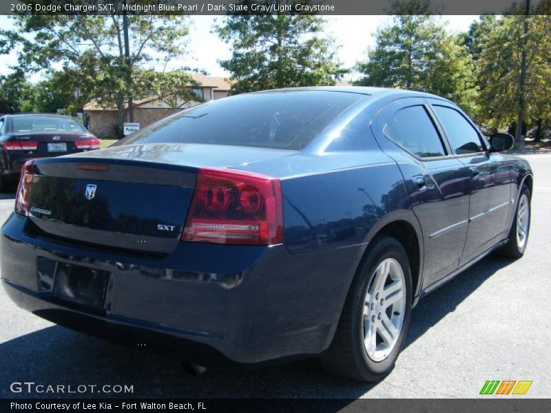 Midnight Blue Pearl / Dark Slate Gray/Light Graystone 2006 Dodge Charger SXT