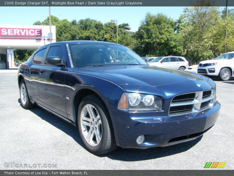 Midnight Blue Pearl / Dark Slate Gray/Light Graystone 2006 Dodge Charger SXT