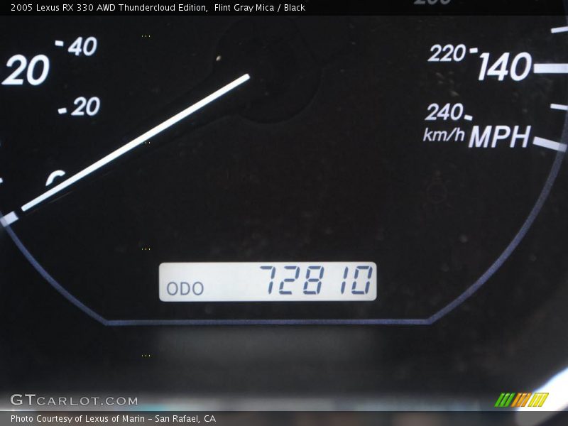 Flint Gray Mica / Black 2005 Lexus RX 330 AWD Thundercloud Edition