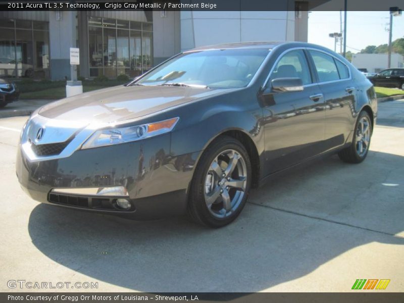 Grigio Gray Metallic / Parchment Beige 2011 Acura TL 3.5 Technology