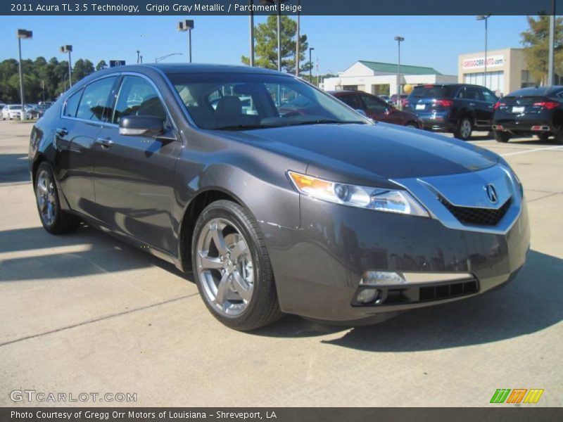 Grigio Gray Metallic / Parchment Beige 2011 Acura TL 3.5 Technology