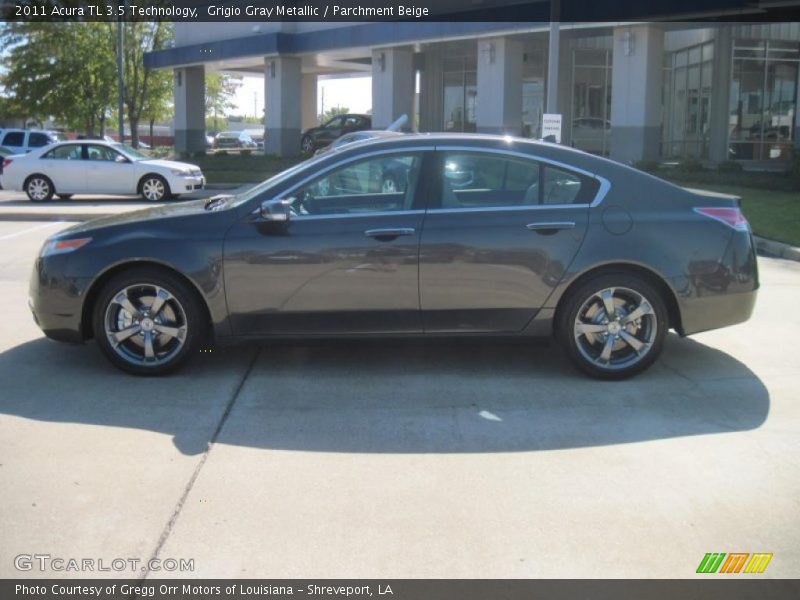 Grigio Gray Metallic / Parchment Beige 2011 Acura TL 3.5 Technology